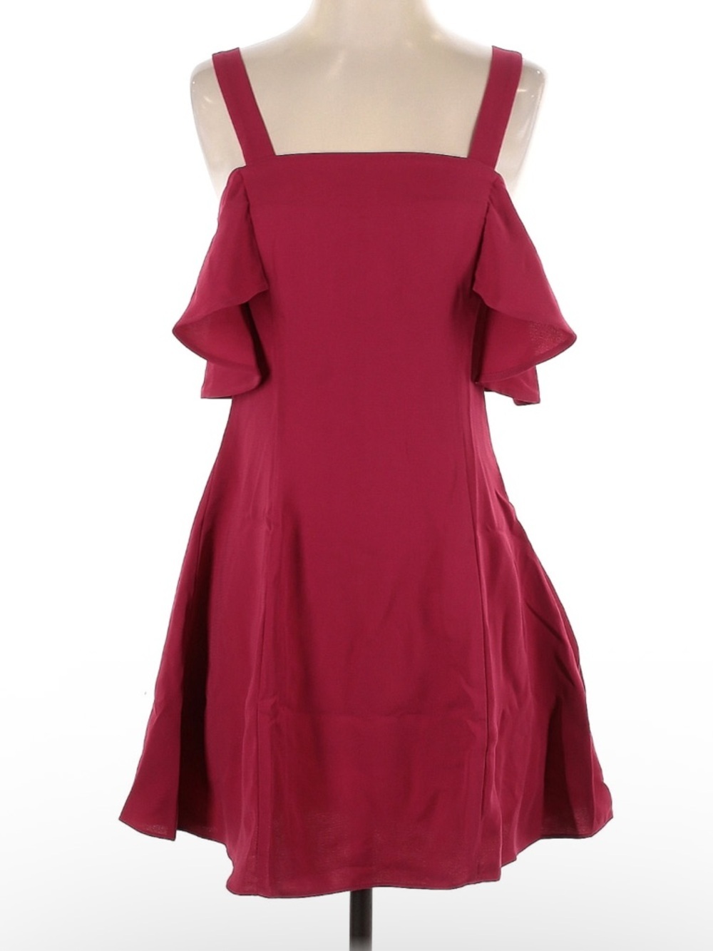 Likely Bellamy Dress Red Off Shoulder Fit Flare Mini Dress Size 2 NWT - Picture 2 of 5
